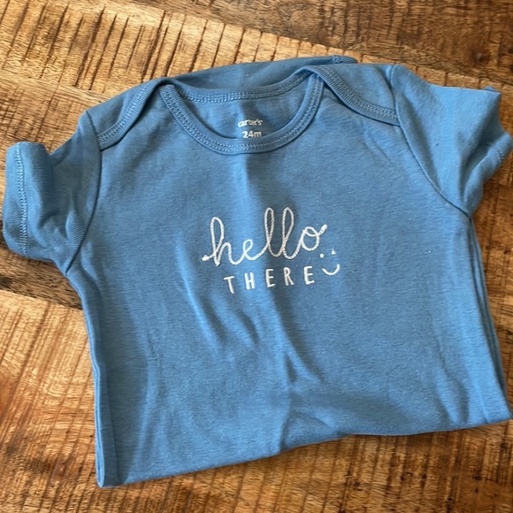 24m NWT bundle of short and one long sleeve onesies for baby boy - Picture 9 of 15